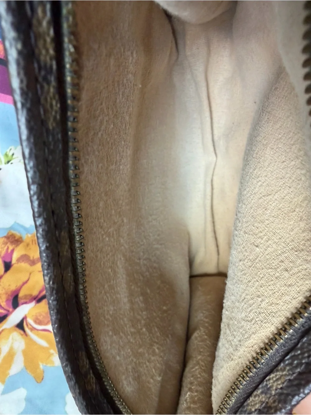 Louis Vuitton Monogram Canvas Cosmetic Pouch Brown & Gold